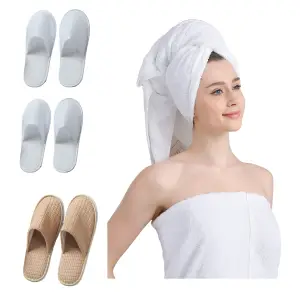 バスタオルサンプル、使い捨てスリッパサンプル